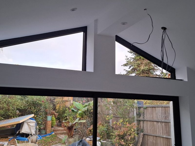Extension · Glazing Going In · Woodford