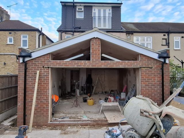 Gable Extension – Roof Framed